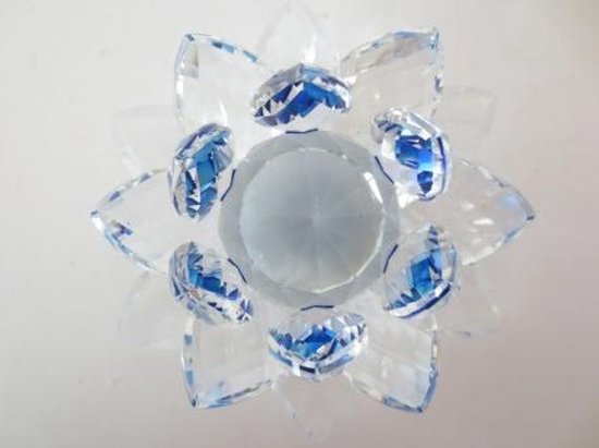 Kristallen Lotus Blauw