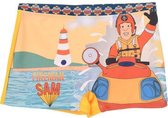 Brandweerman Sam - Kinder /Peuter/Kleuter - Zwembroek  - Zwemboxer - Geel - Maat 110 ( 5 jaar)