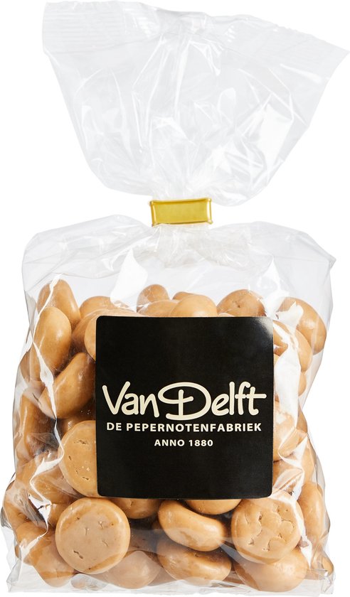Van Delft Pepernotenfabriek kruidnoten giftbox - Karamel-Zeezout, Appeltaart en stroopwafel