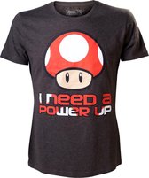 Nintendo - I Need A Power Up T-Shirt - M (Grey)