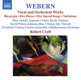 Philharmonia Orchestra, Robert Craft - Webern: Vocal & Orchestral Works (CD)