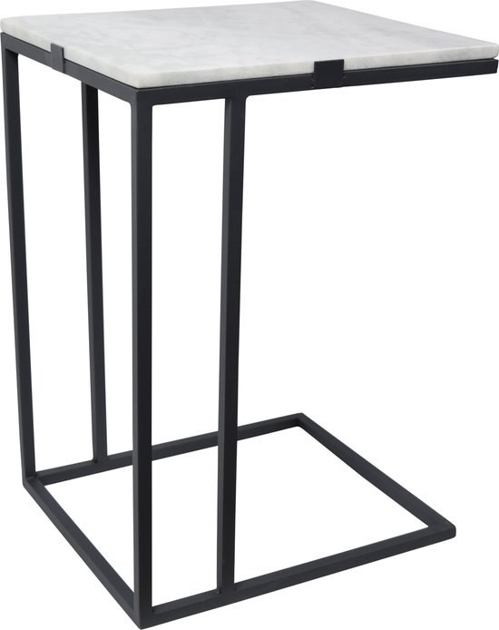 LOFT42 - Marbre - Table pour ordinateur portable - Marbre - Métal - Noir - Industriel