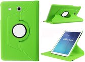 geschikt voor Samsung Galaxy Tab E 9.6 T560 / T561 Swivel Case 360 graden Draaibare Beschermhoes Tablethoes Cover Hoes met Multi-stand - Kleur Groen