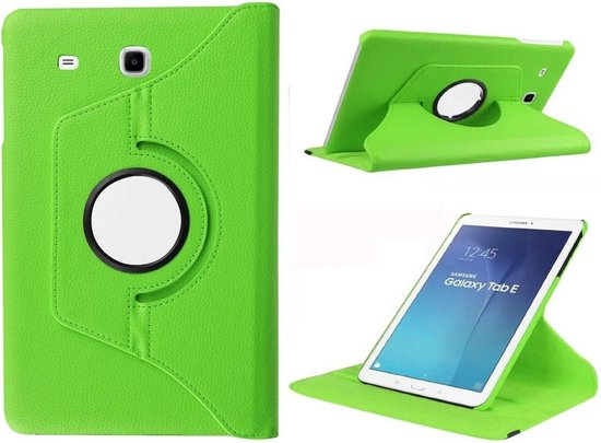 geschikt voor Samsung Galaxy Tab E 9.6 T560 / T561 Swivel Case 360 graden  Draaibare... | bol.com