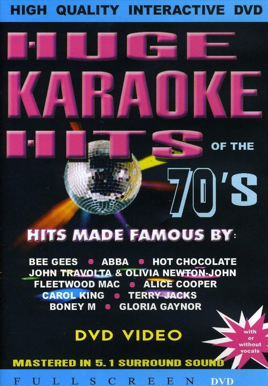 Cover van de film 'Karaoke - Huge Karaoke Hits/70's'