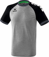 Erima Zenari 3.0 SS Shirt Junior Sportshirt - Maat 164  - Unisex - grijs/zwart/wit