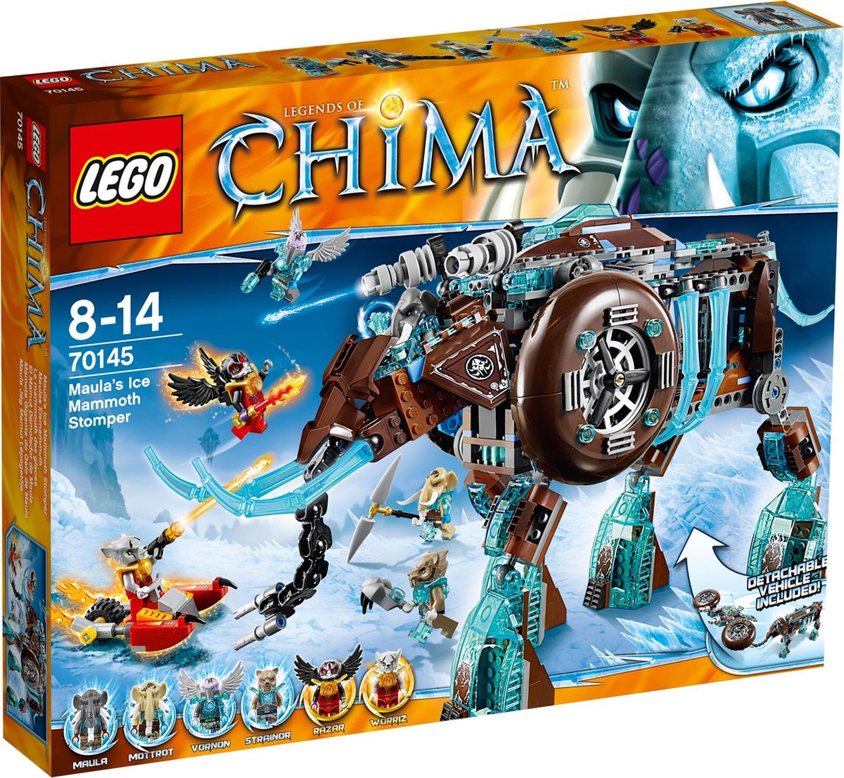LEGO Chima Maula's IJsmammoet Stamper - 70145 | bol.com