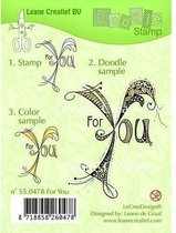 Doodle clear stamp For You