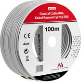 RG6 Coaxiale kabel 1.0CCS 100 m Maclean TV