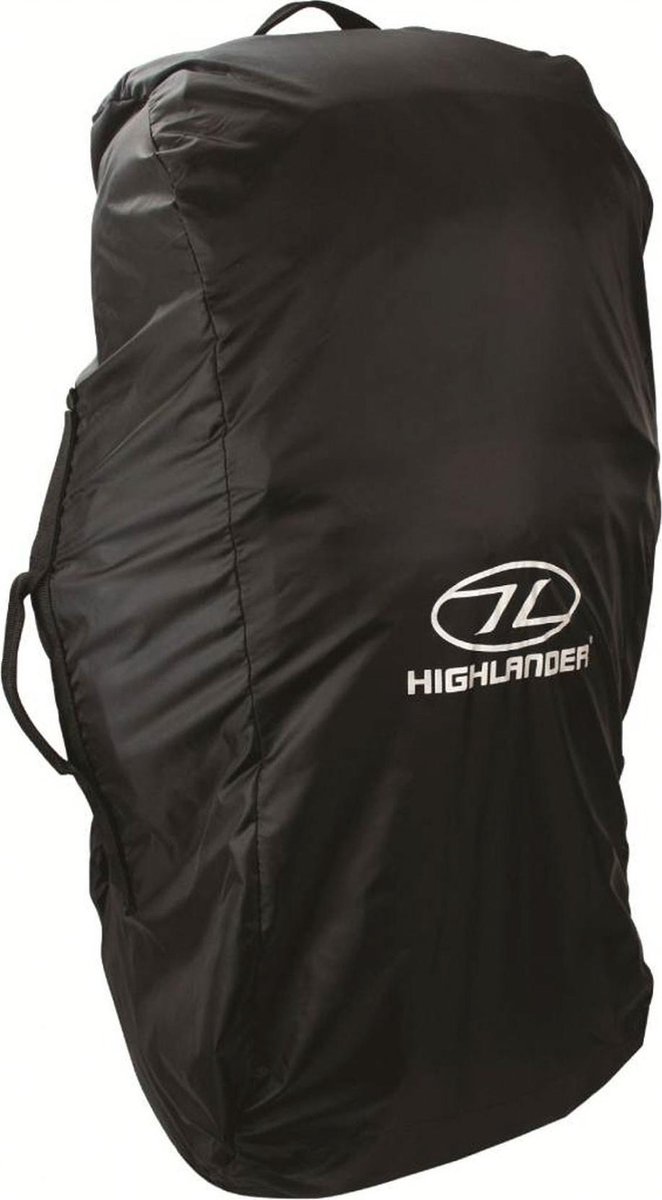 Highlander flightbag en regenhoes 80-100 liter - zwart