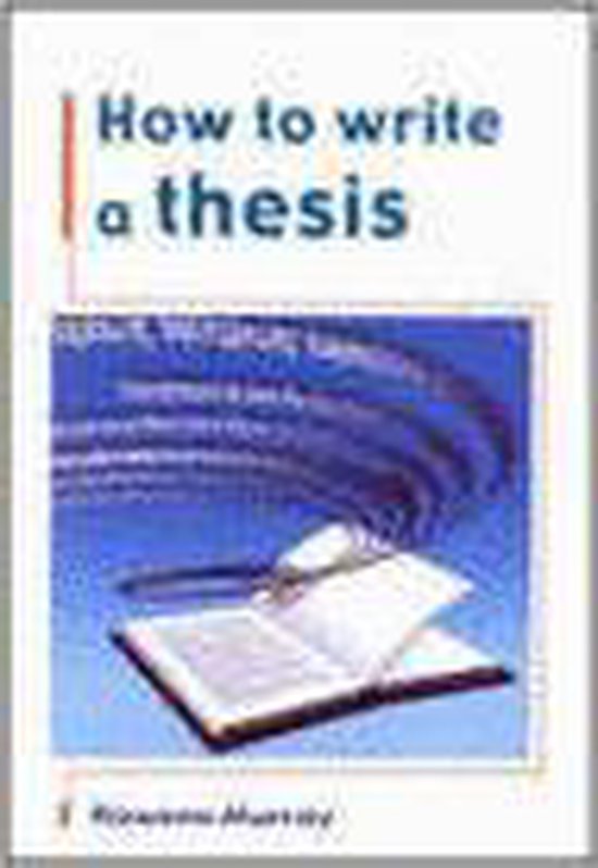 How to Write a Thesis - cover