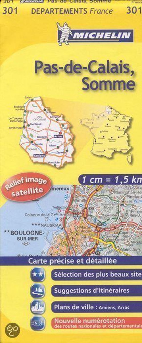 Pas-de-Calais, Somme - Michelin 11 301 Local