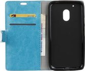 Celltex wallet case hoesje Motorola Moto G4 Play blauw
