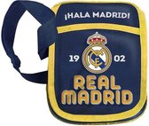 Real Madrid schoudertasje blauw/geel 20 x 16cm