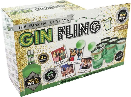 Boek: Kamparo Drankspel Gin Fling 16-delig, geschreven door Kamparo