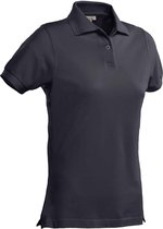 Santino Ricardo Dames Polo-shirt korte mouwen - S - Bedrukking - Antraciet