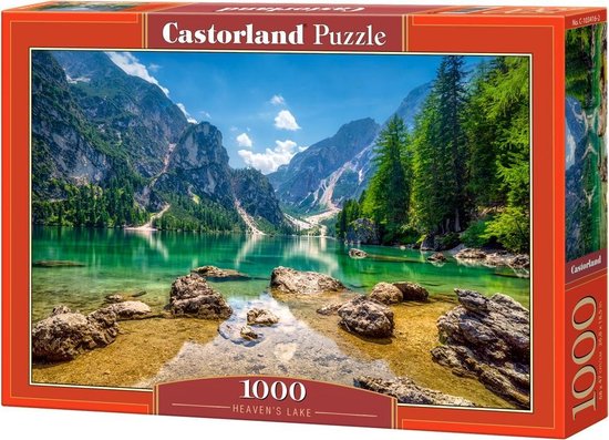 Castorland Heaven’s Lake – Puzzel – 1.000 stukjes – Satijnen afwerking – Perfecte pasvorm – Europese kwaliteit