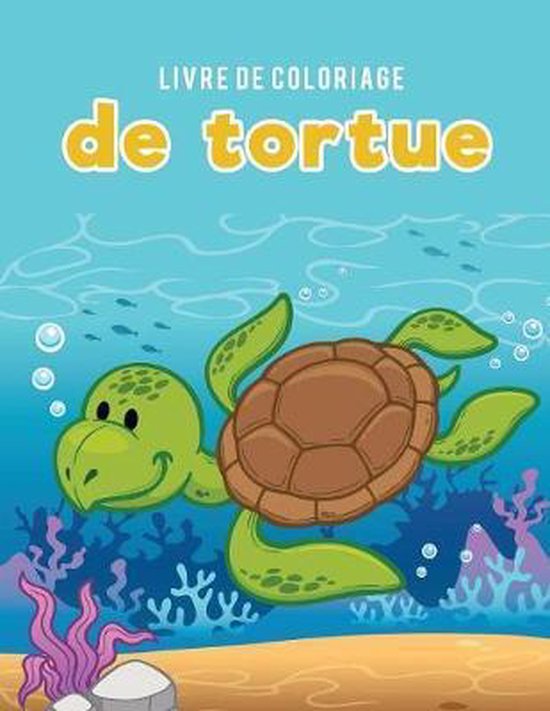 Livre de coloriage de tortue - cover