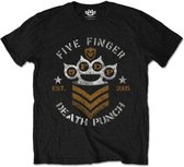 Five Finger Death Punch Heren Tshirt -S- Chevron Zwart