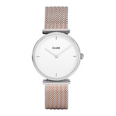 CLUSE Triomphe Silver Mesh Dames Horloge  - 33 mm