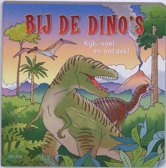 Cover van het boek 'Mijn reuzeleuk Dino kijk- en voelboek'