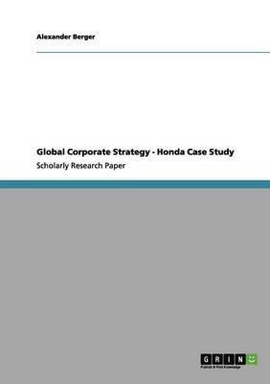 honda strategy case study