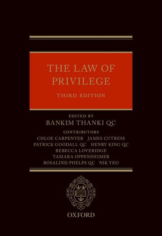 The Law of Privilege - cover