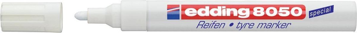 Edding 8050 bandenmarker wit - 1 stuk