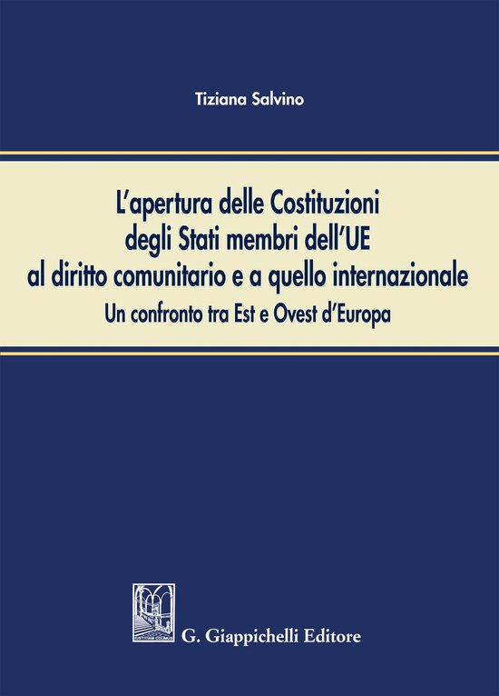 L'apertura delle Costituzioni degli Stati membri dell'UE al  ... - cover