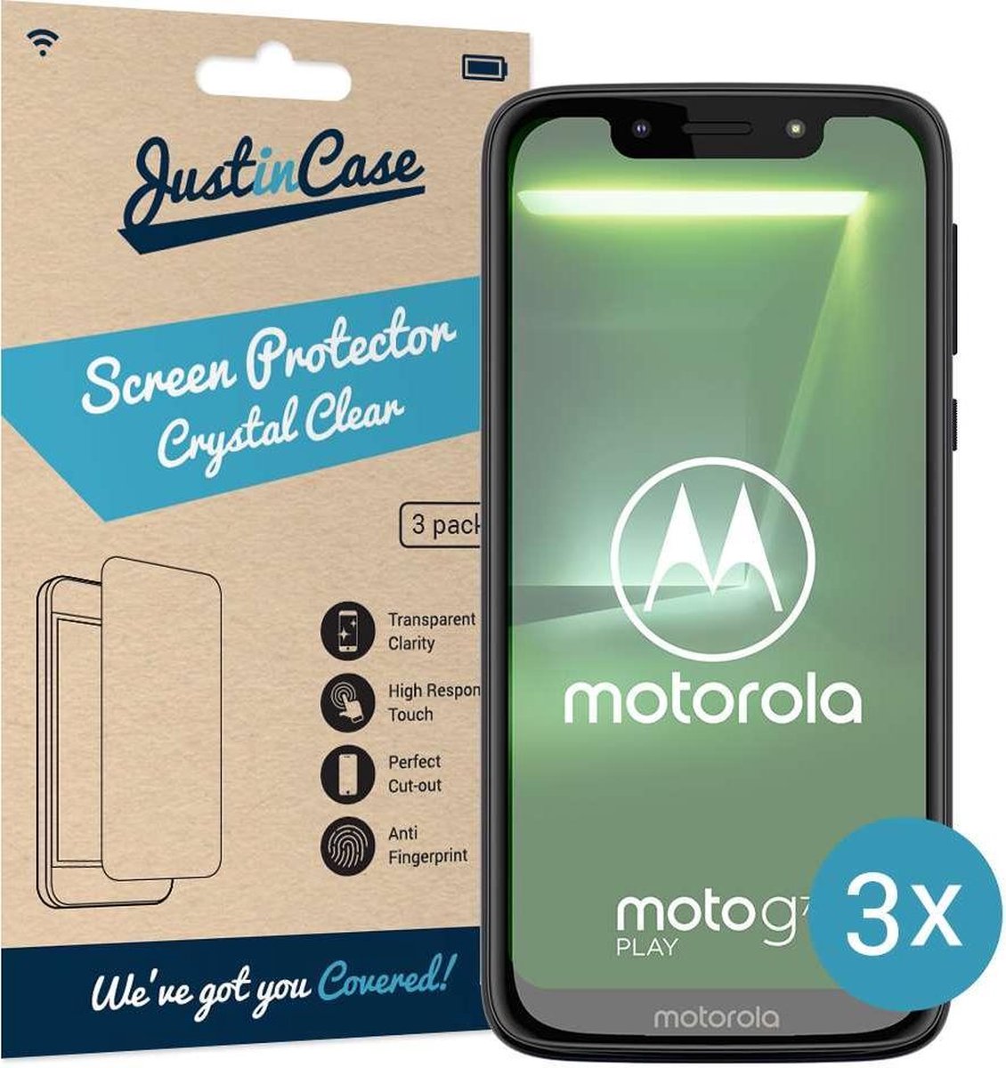 Scheam Motorola Moto G7 Protecteur décran 1 Pack 3D Touch Case Friendly Dureté 9H Transparente Film décran Verre Trempé Anti-Rayures Couvercle de Protection décran 