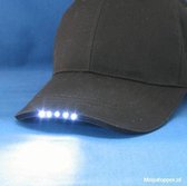 Zwarte Led Pet Lamp - Lichtgevende Pet - Verstelbare Strap - Led Verlichting - Handsfree - Voor Outdoor Activiteiten - Perfect voor Wandelen, Fietsen, Joggen, Camping