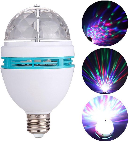 Premium Roterende Disco Lamp - E27 15x8cm | bol.com