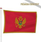 Montenegrijnse Vlag Montenegro 100x150cm - Kwaliteitsvlag - Geschikt voor buiten