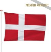 Deense Vlag Denemarken 40x60cm - Kwaliteitsvlag - Geschikt voor buiten