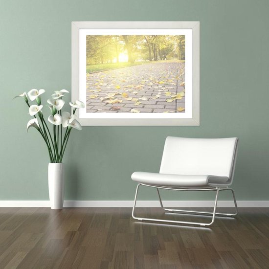 Homedecoration Colorado - Cadre photo - Format photo - 32 x 97 cm - Grain de bois blanc