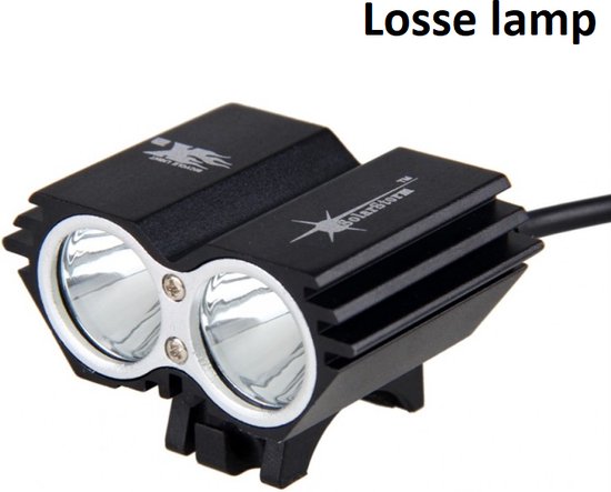 SolarStorm X2 MTB/race LED koplamp 2x CREE T6 LED klein maar EXTREEM veel  licht - USB... | bol.com