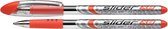 40x Schneider Balpen Slider schrijfbreedte 1,4mm, rood