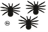 8x Zwarte spin 15cm