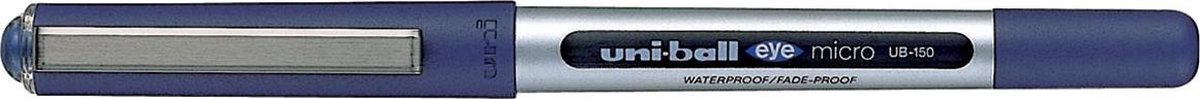 20x Uni-ball roller Eye Fine en Micro Micro, schrijfbreedte 0,3mm, punt 0,5mm, blauw