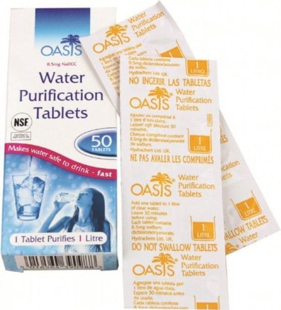 Oasis - Waterzuiveringstabletten - 50 tabletten