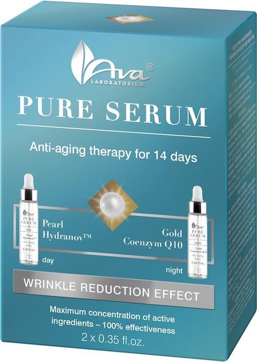 AVA Cosmetics - Pure Serum Anti-wrinkle Treatment 2x10ml.