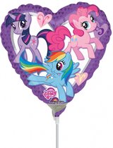 AMSCAN - Aluminium My Little Pony hart ballon - Decoratie > Decoratie beeldjes