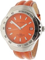 SHAON - 35-6010-66 - Horloge -  Leder - Rood - 40 mm