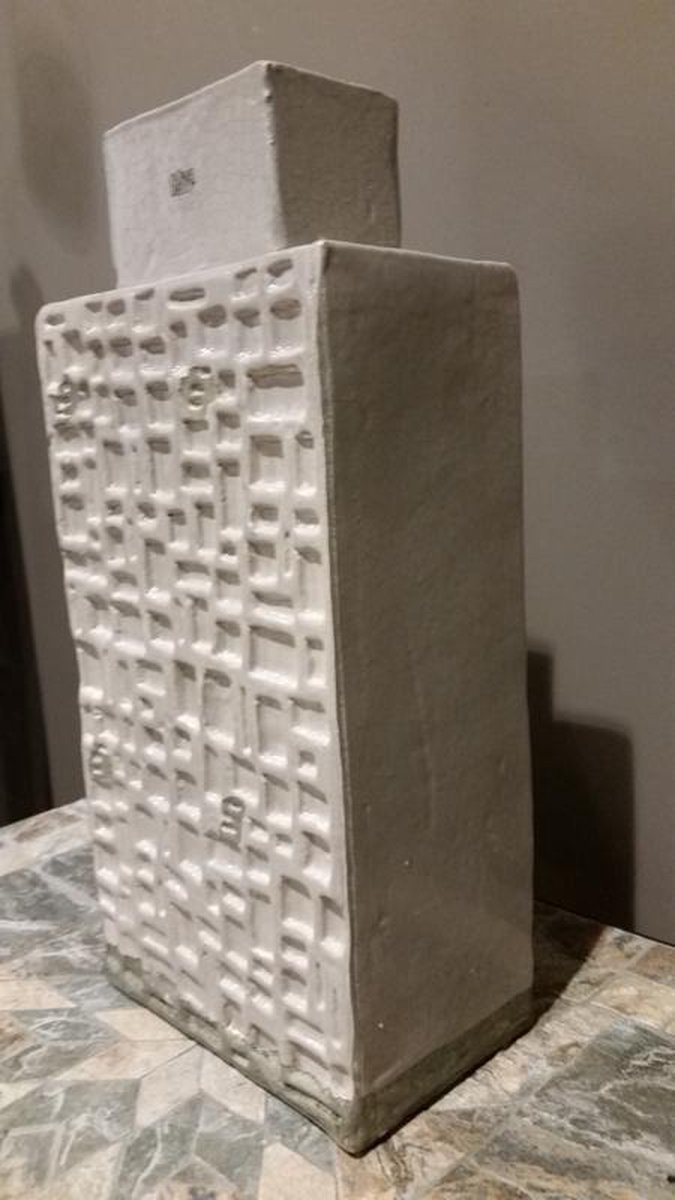 Fles - DomeDeco - Grijs - 36 cm