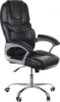 Ergonomische bureaustoel Luxe GreenBlue GB182 gevoerd eco-leer, verchroomde voet, hoge kwaliteit