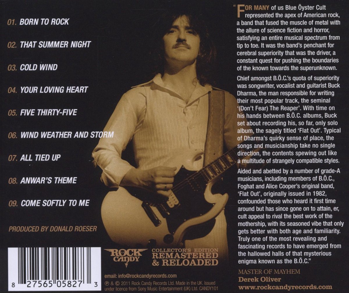 Flat Out, Buck Dharma CD (album) Muziek bol