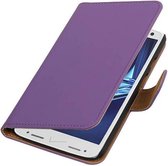 Bookstyle Wallet Case Hoesjes voor Moto Droid Turbo 2 Paars