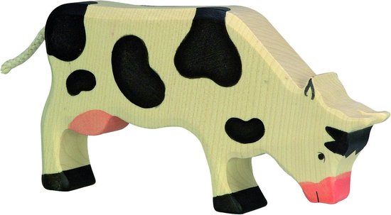 Holztiger grazende koe