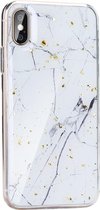 Forcell MARBLE Case Geschikt voor iPhone X/ Xs - white marble