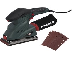 Powerplus elektrische vlakschuurmachine POWE40010 - 250W - schuurpapier 187 x 90 mm - 11000min-1 - met 5 acc.